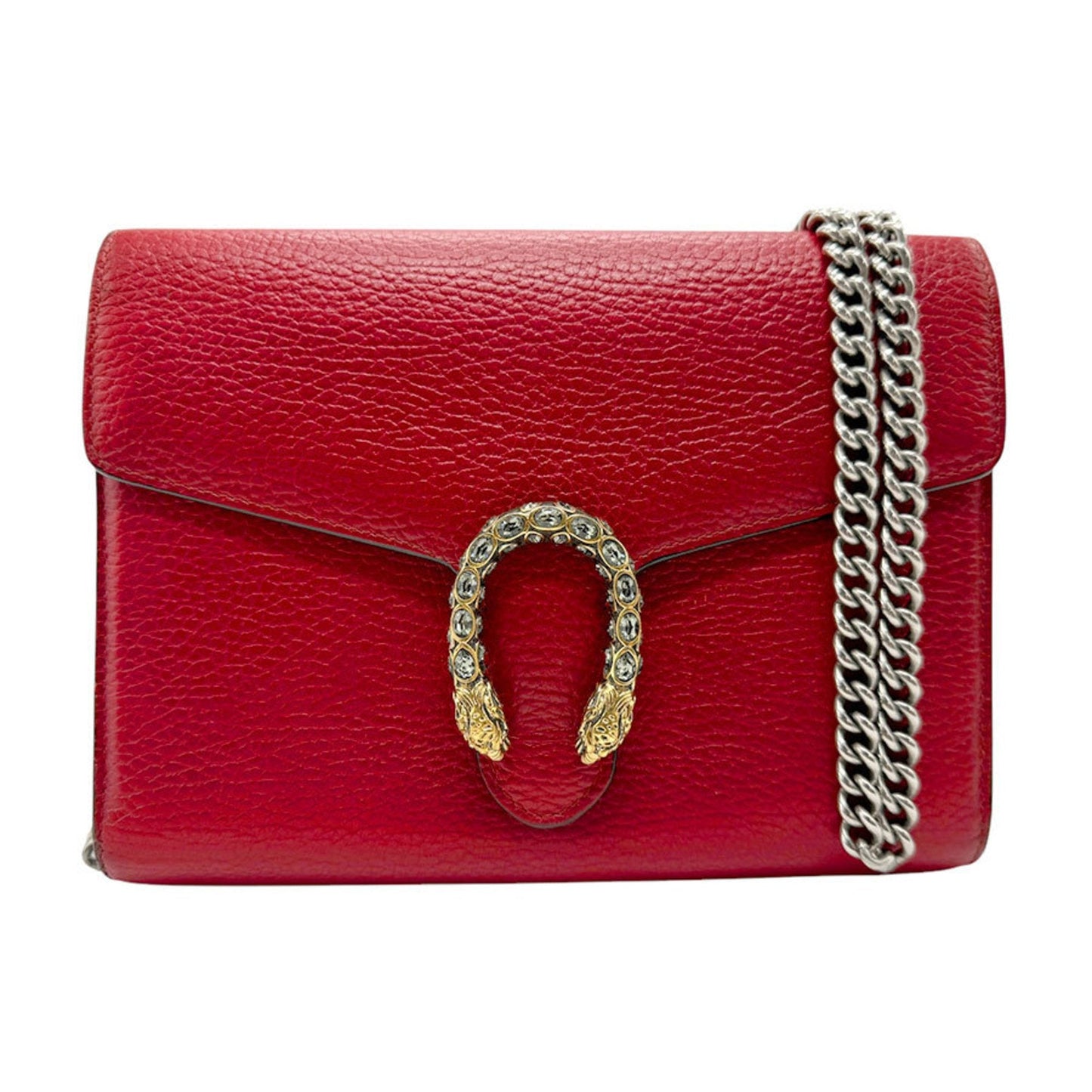 Gucci Dark Red Leather Shoulder Bag ()