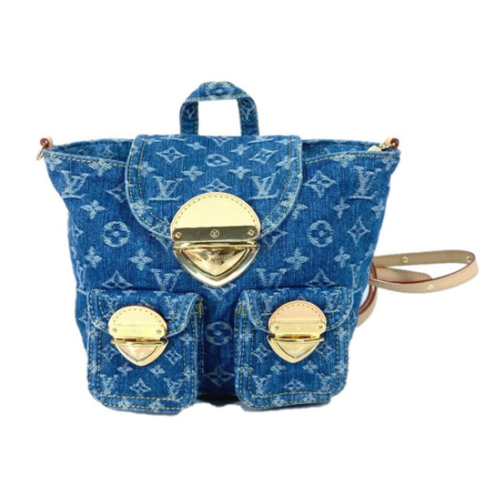 Louis Vuitton Blue Monogram Denim Backpack ()