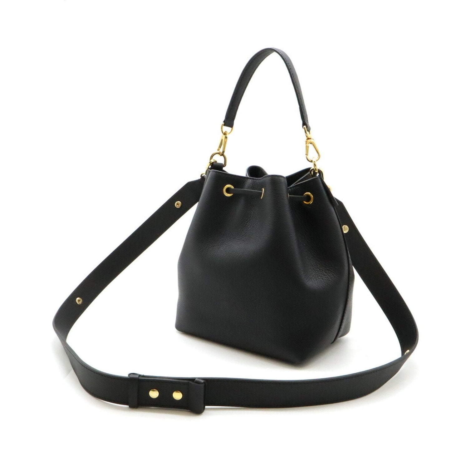 Louis Vuitton Noir Leather Shoulder Bag