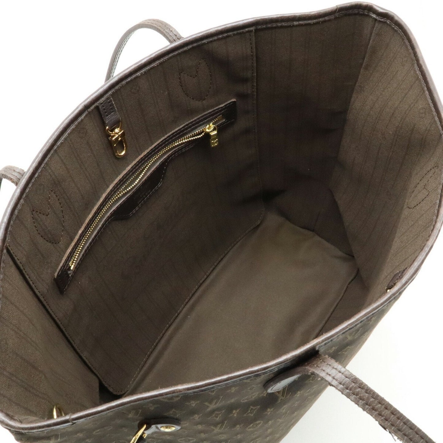 Louis Vuitton Fusain Canvas Leather Shoulder Bag Tote Bag