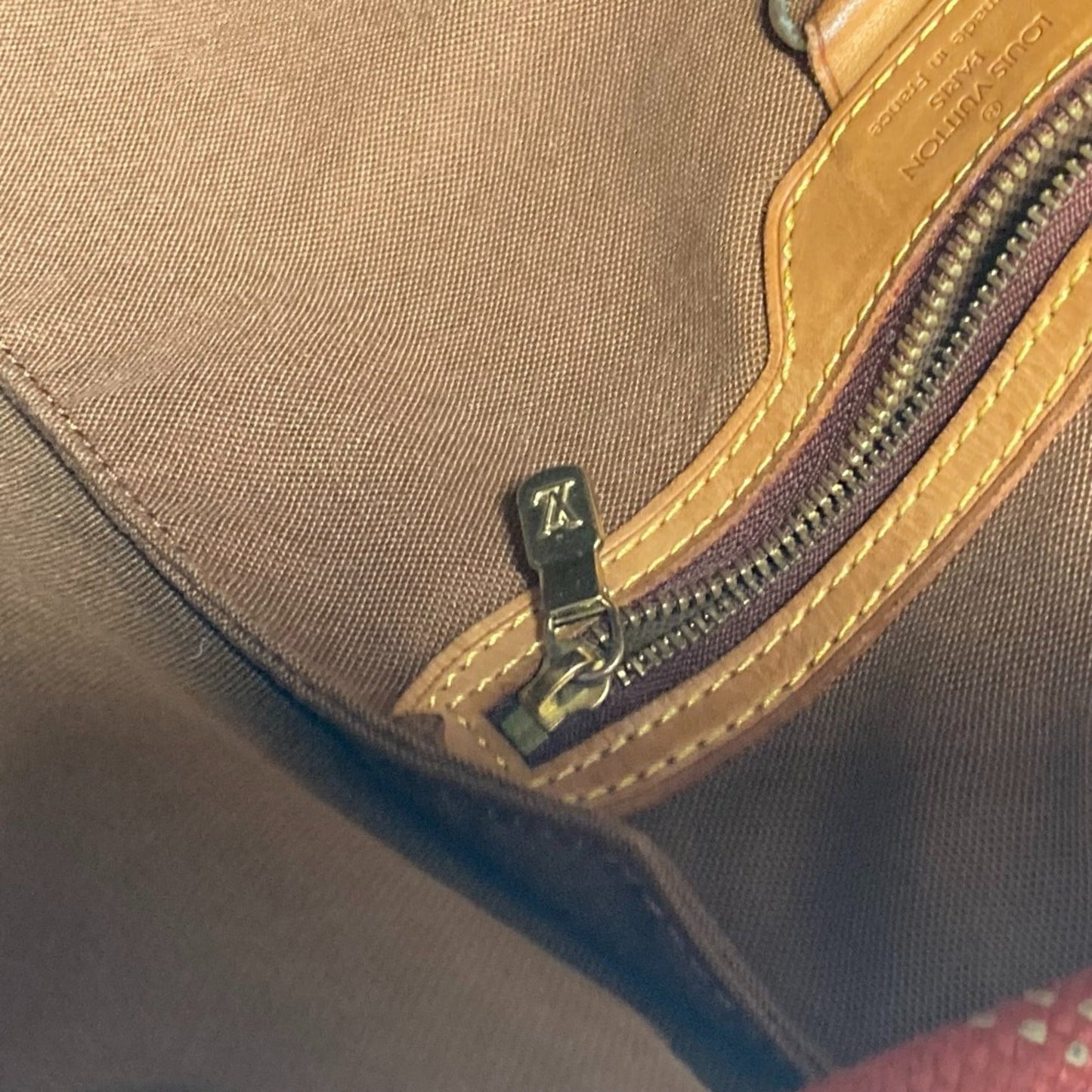 Louis Vuitton Brown Pvc Leather Shoulder Bag