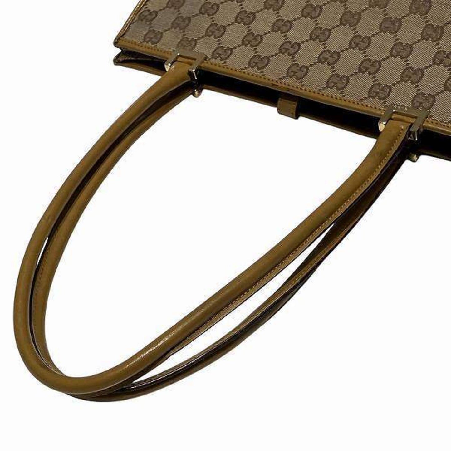 Gucci Beige Pvc Leather Tote Bag