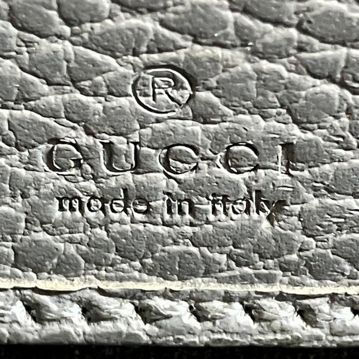 Gucci Gray Leather Coin Purse/Coin Case
