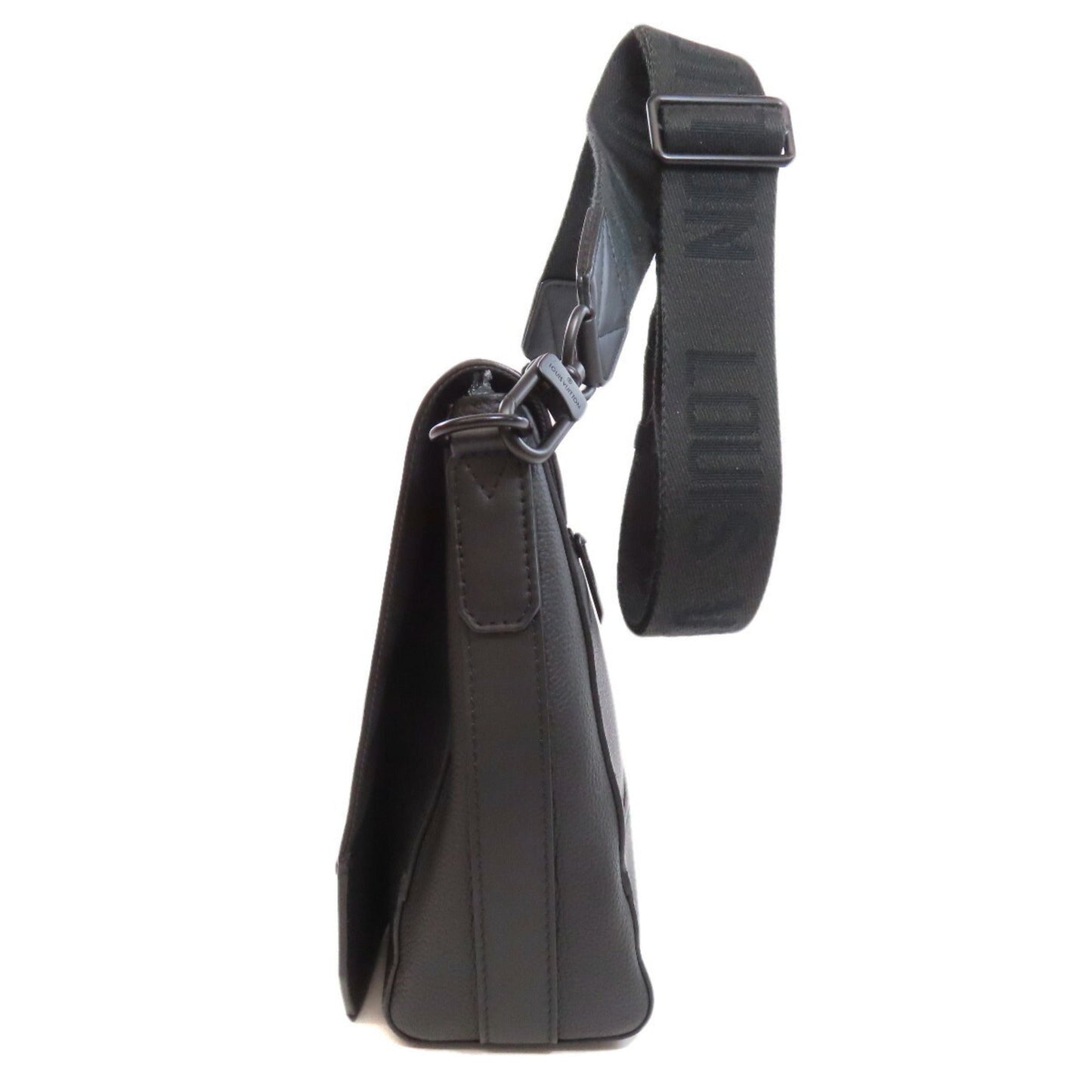 Louis Vuitton Black Leather Shoulder Bag