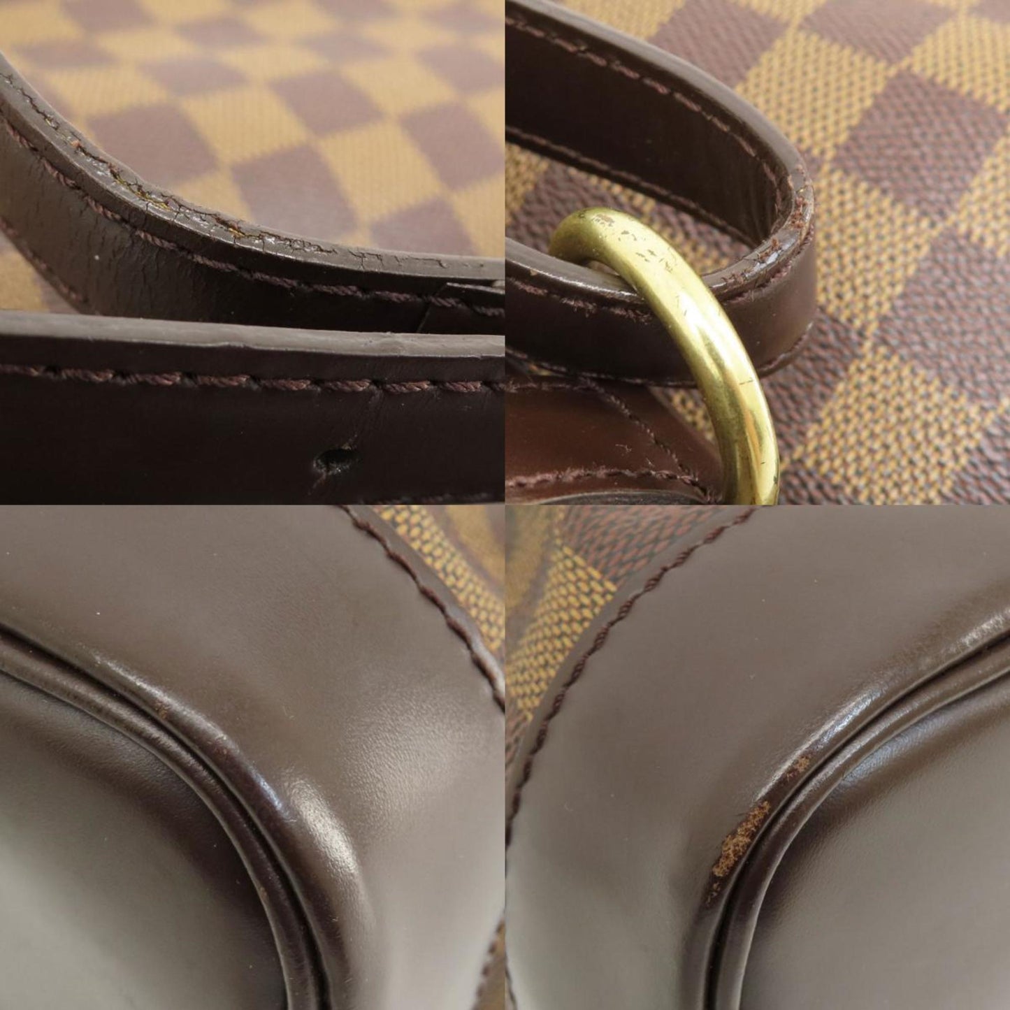 Louis Vuitton Damier Canvas Ebene Damier Canvas Backpack