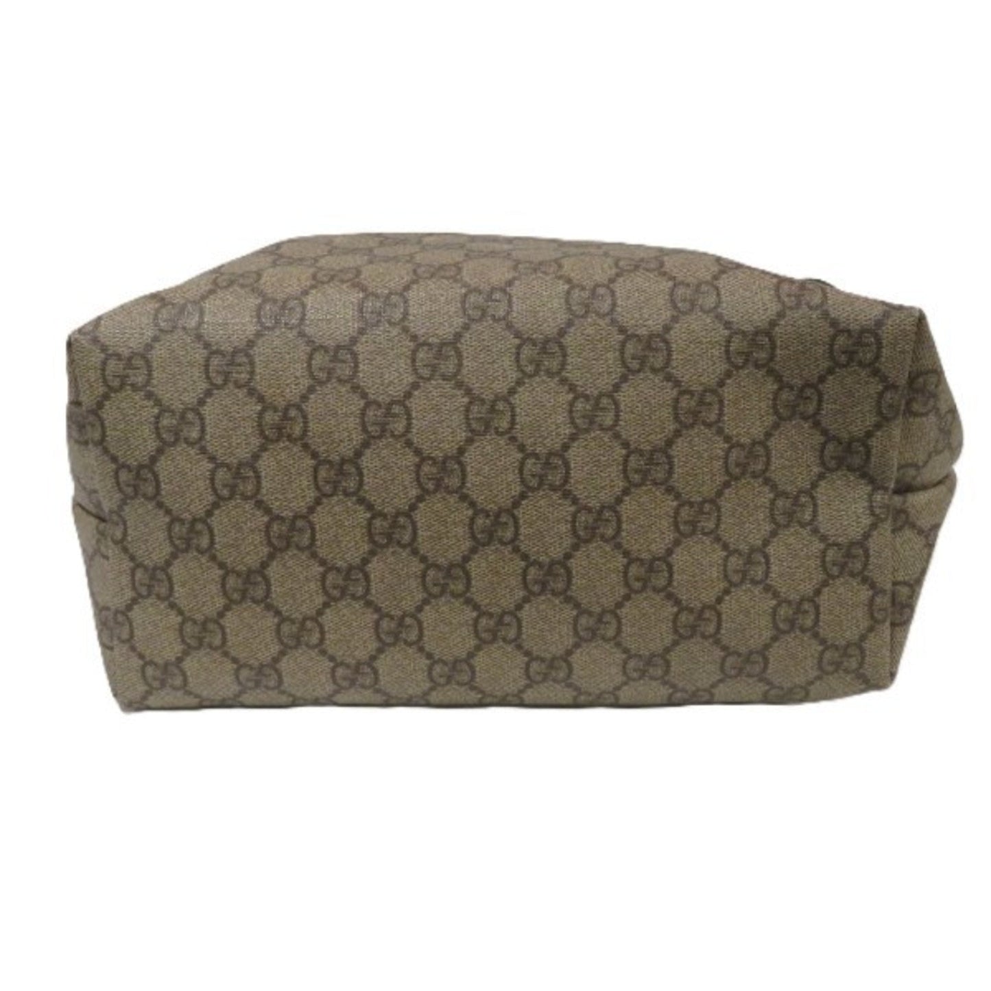 Gucci Beige Dark Brown Pvc Leather Handbag Tote Bag