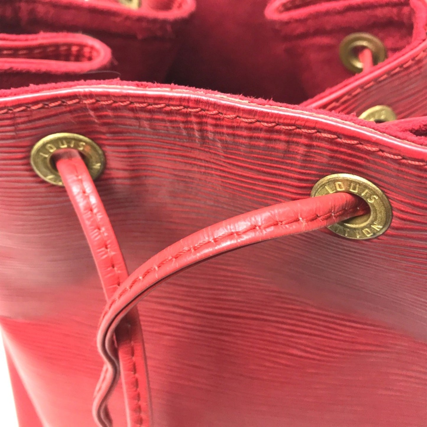 Louis Vuitton Red Leather Shoulder Bag