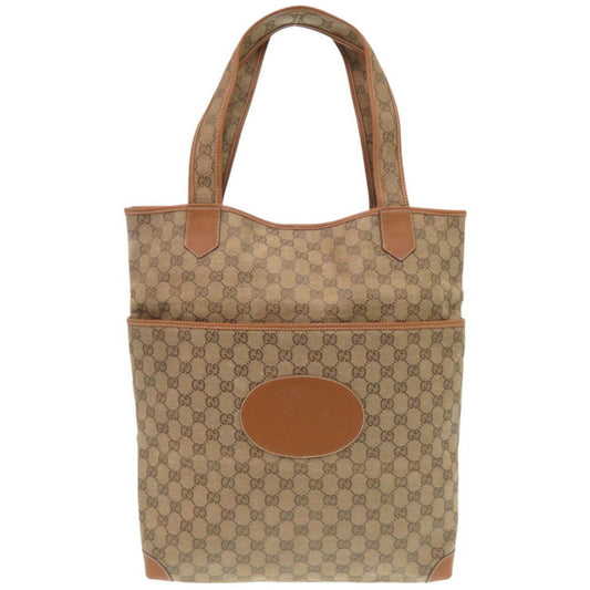 Gucci Beige Gg Canvas Tote Bag ()