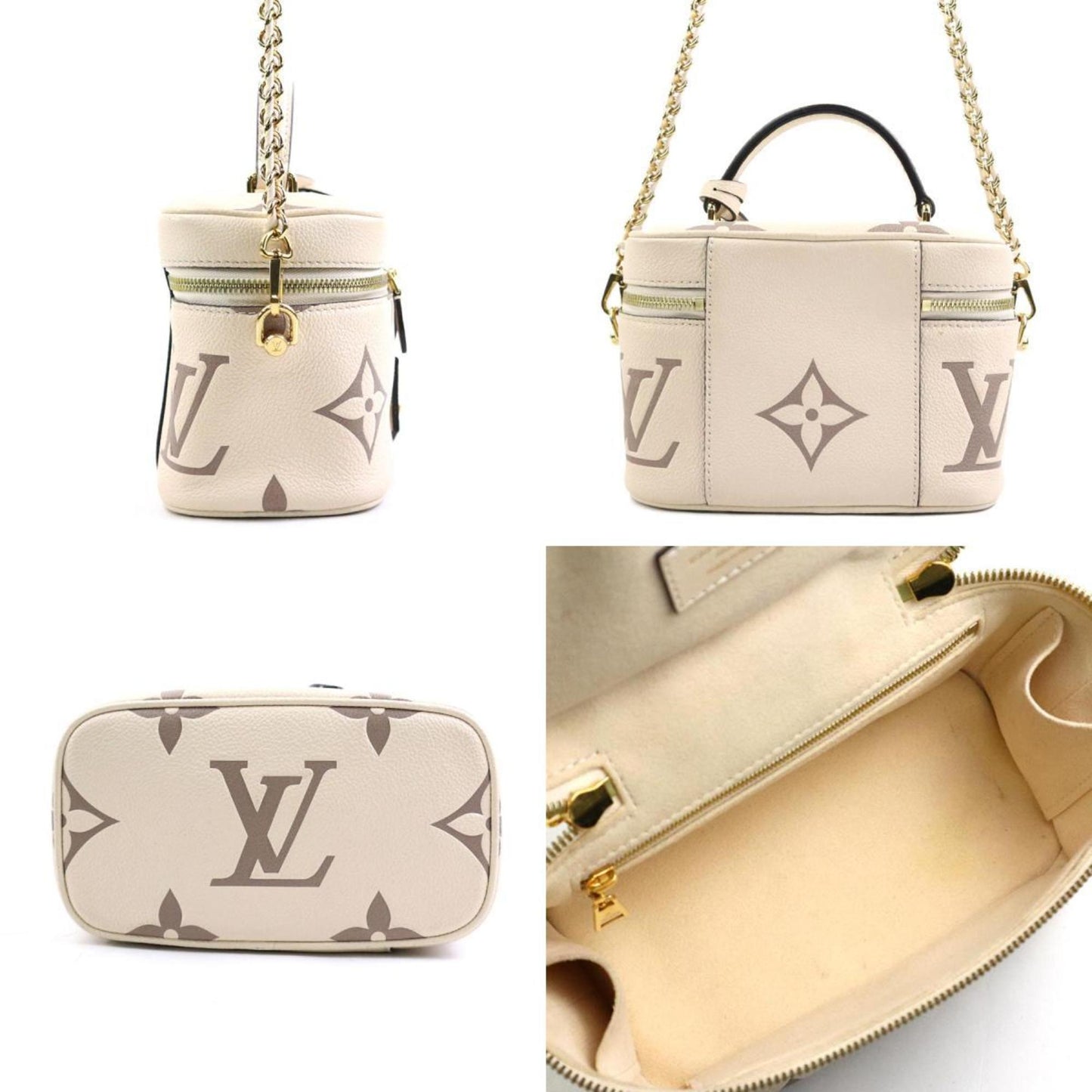 Louis Vuitton Bicolor Ivory Monogram Empreinte Shoulder Bag