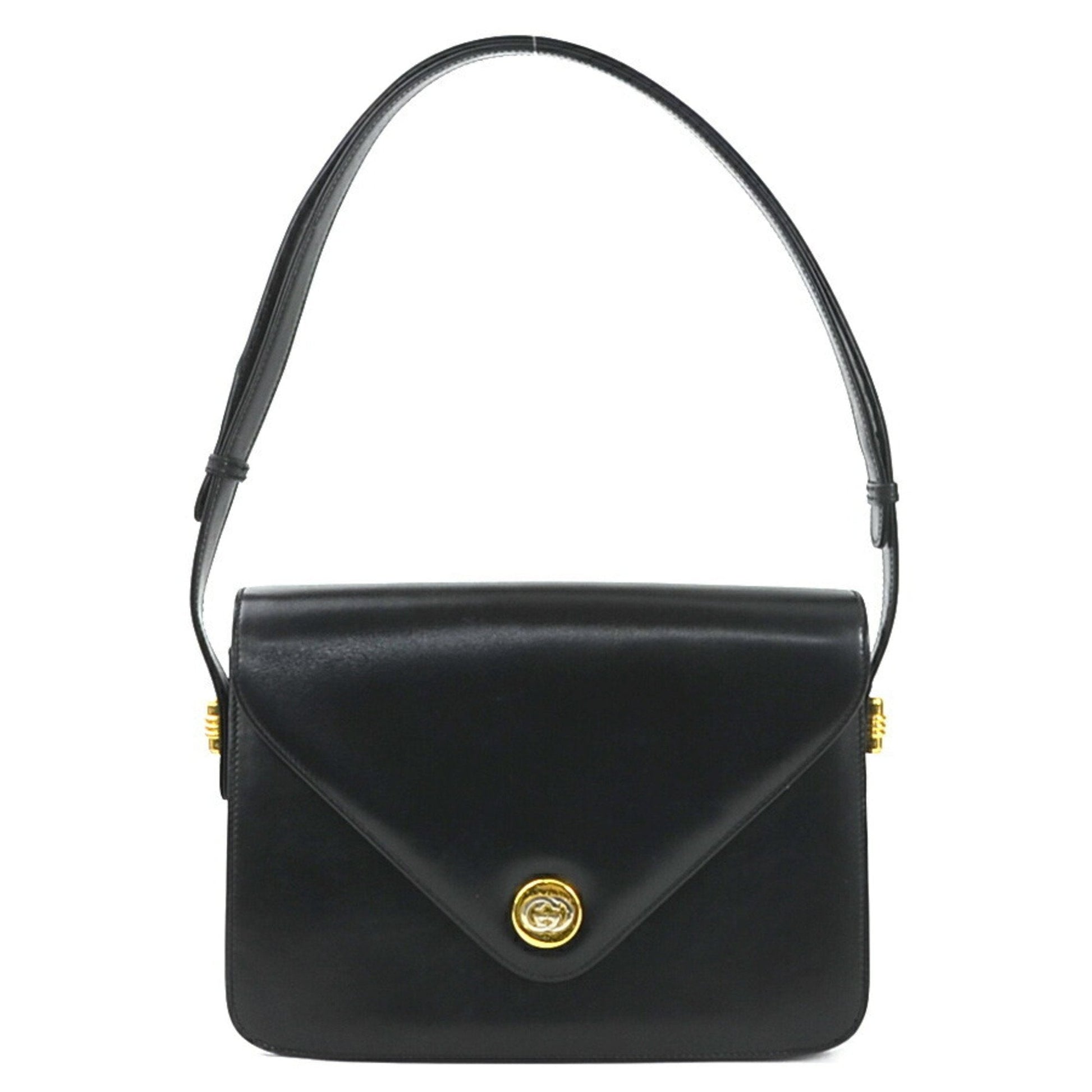 Gucci Black Leather Shoulder Bag ()