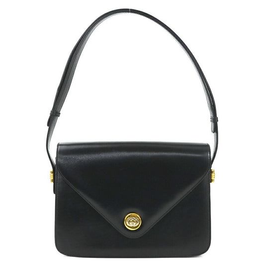 Gucci Black Leather Shoulder Bag ()