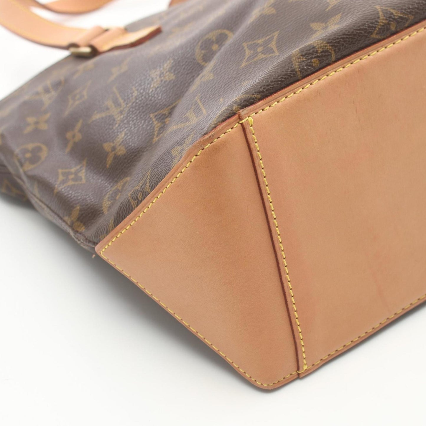 Louis Vuitton Brown Coated Canvas Leather Shoulder Bag