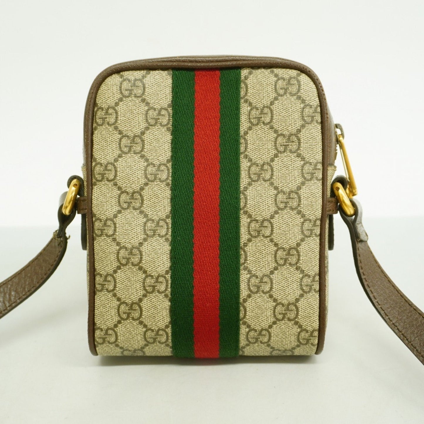 Gucci Brown Pvc Leather Shoulder Bag