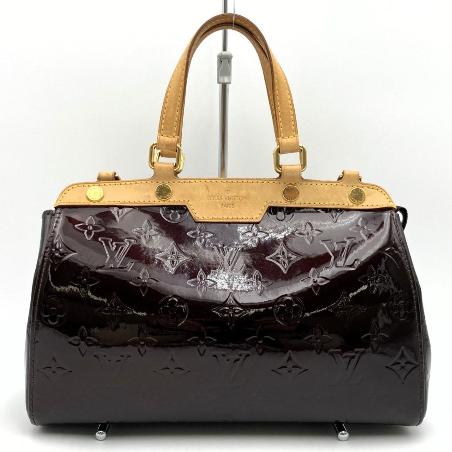 Louis Vuitton Purple Monogram Vernis Handbag Shoulder Bag ()