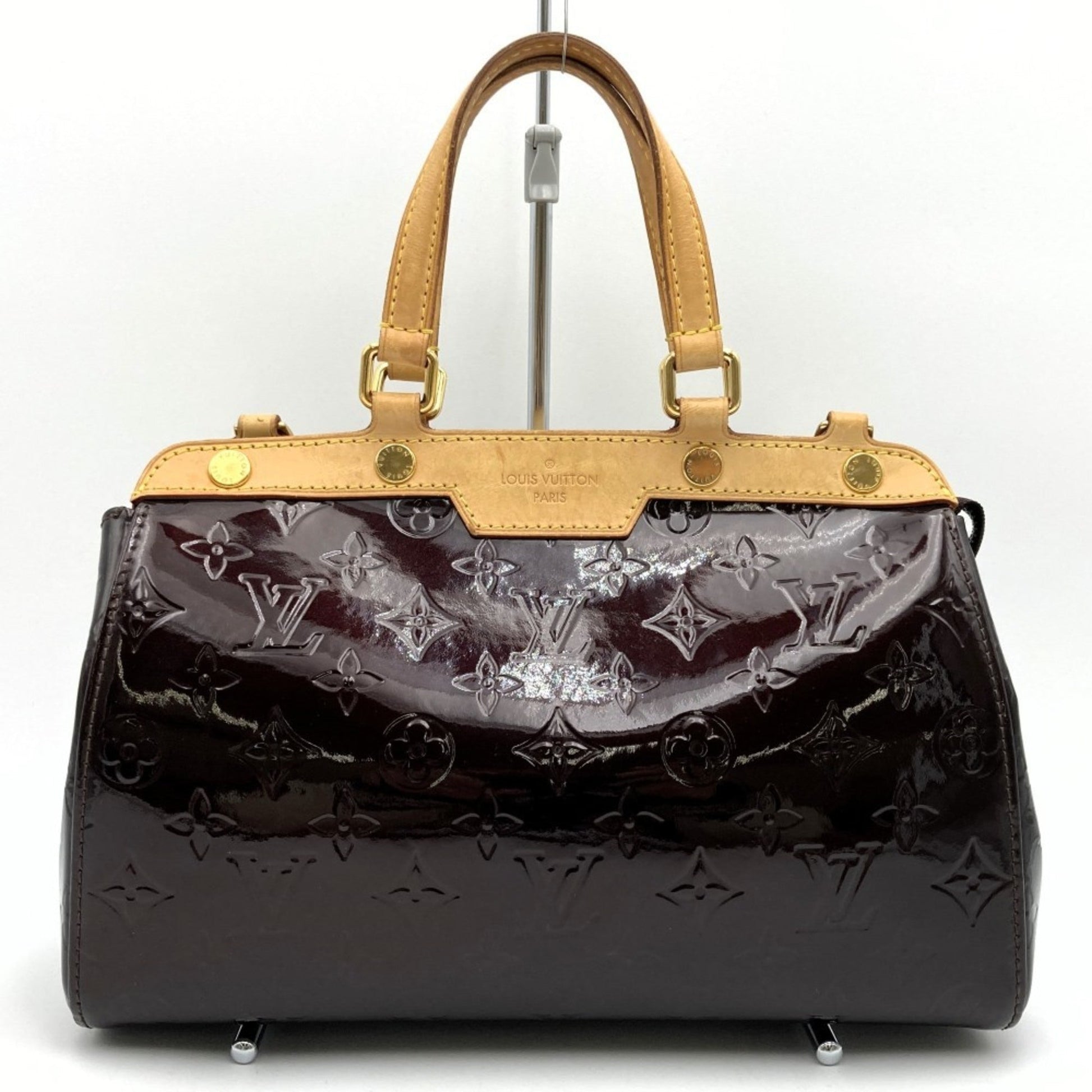 Louis Vuitton Purple Monogram Vernis Handbag Shoulder Bag ()