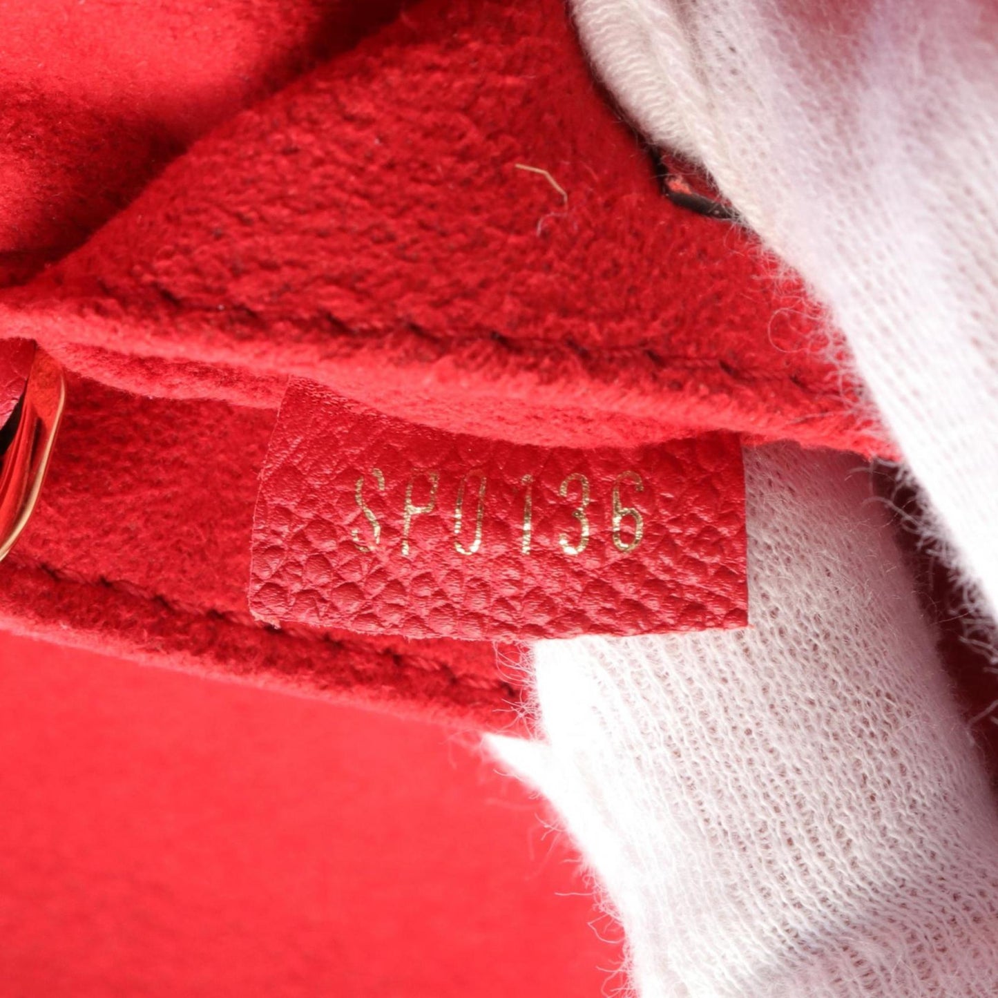 Louis Vuitton Cerise Red Color Leather Shoulder Bag
