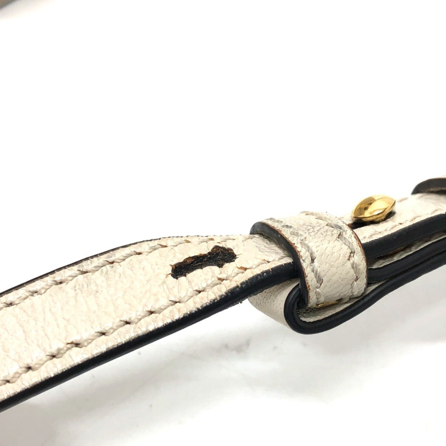 Gucci White Leather Shoulder Bag
