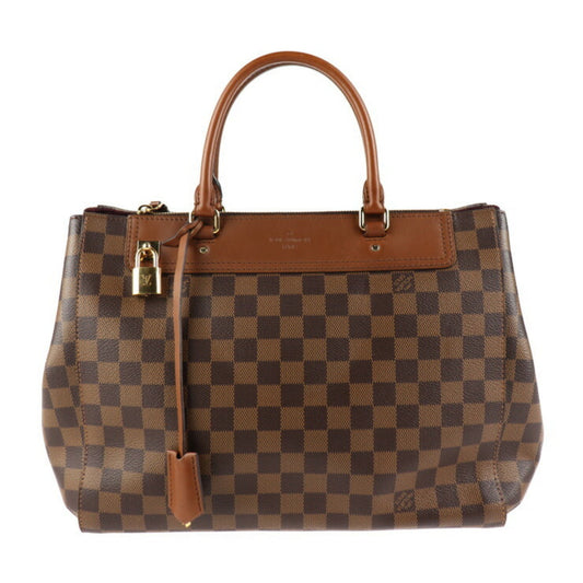 Louis Vuitton Brown Damier Canvas Handbag Shopping Bag Shoulder Bag Tote Bag ()