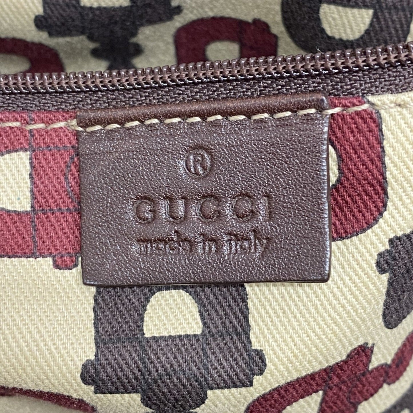 Gucci Brown Leather Tote Bag