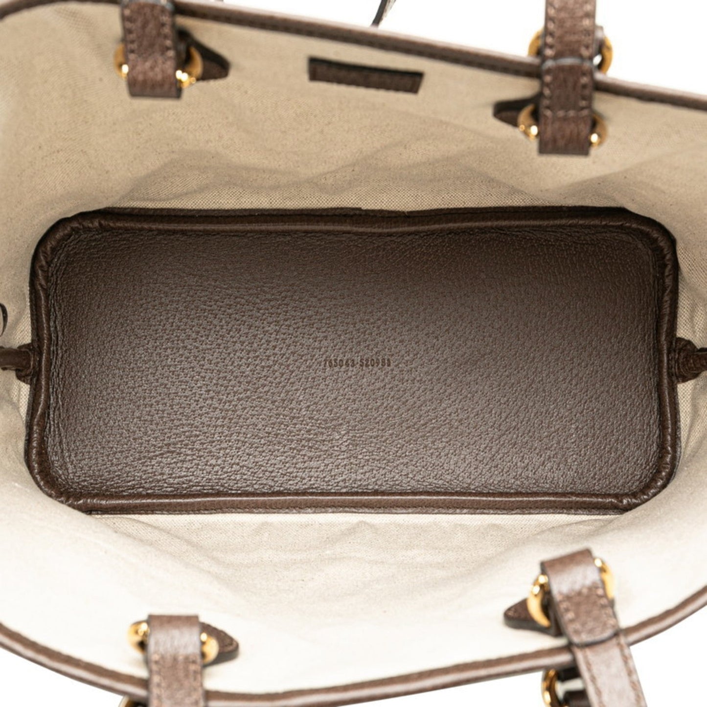 Gucci Beige Brown Pvc Leather Shoulder Bag Tote Bag