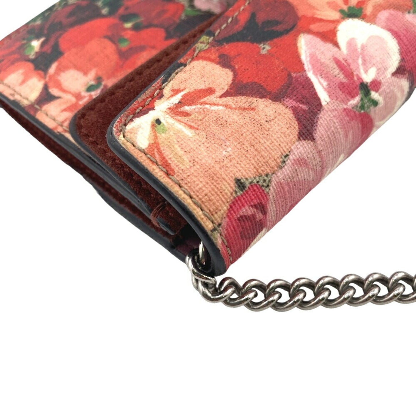 Gucci Beige Red Color Pvc Suede Shoulder Bag