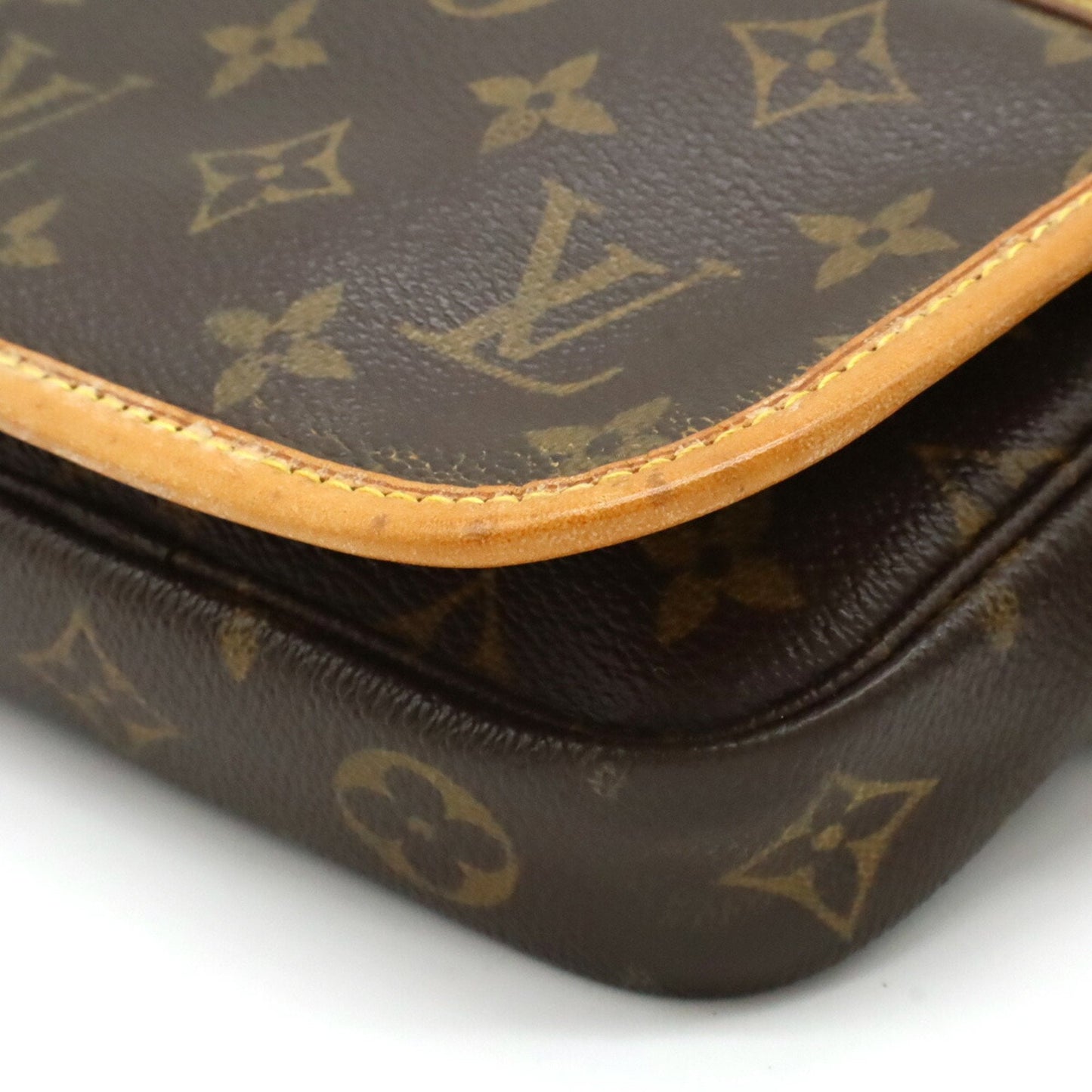 Louis Vuitton Brown Monogram Leather Shoulder Bag Sling Bag