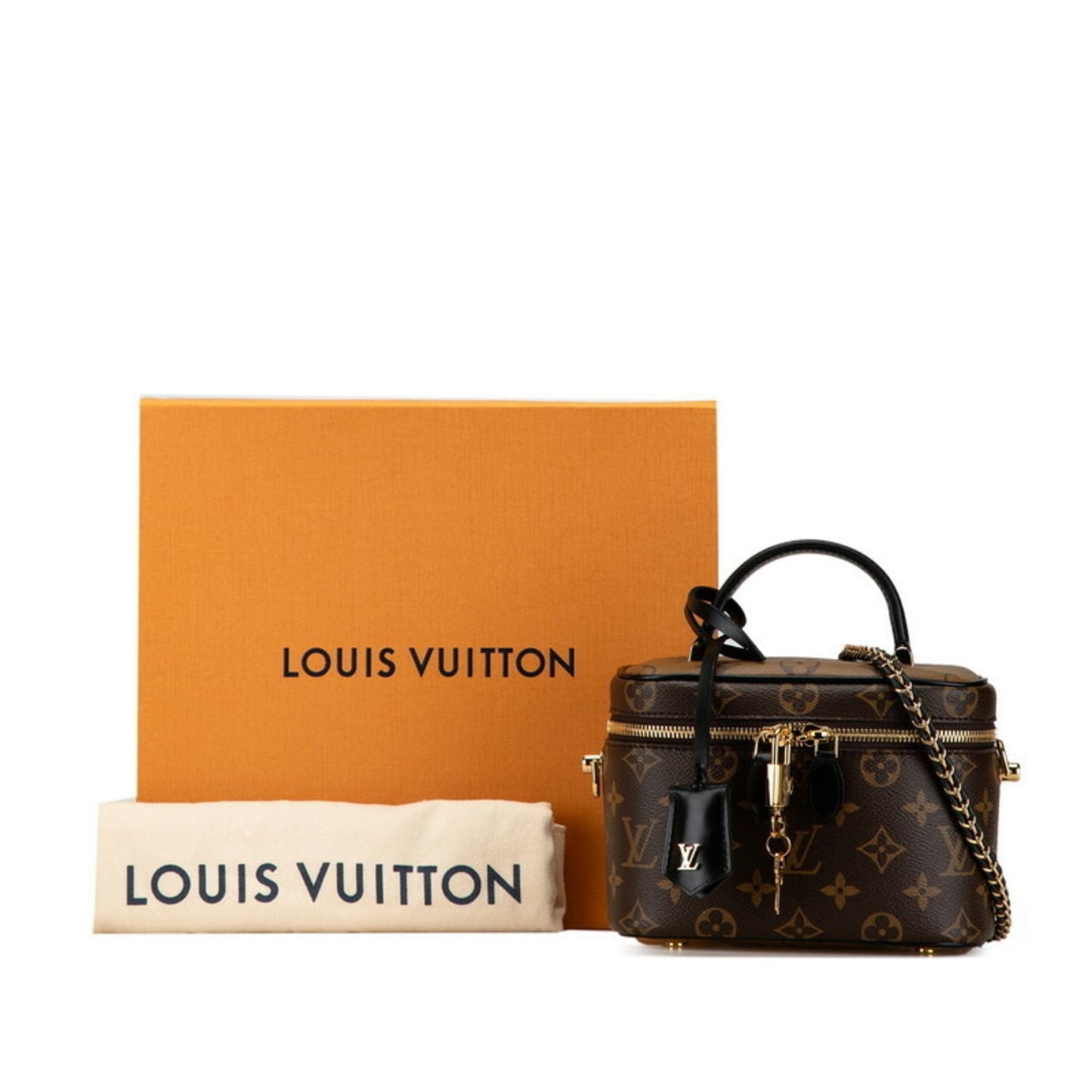 Louis Vuitton Monogram Brown Monogram Leather Pvc Shoulder Bag Vanity Bag