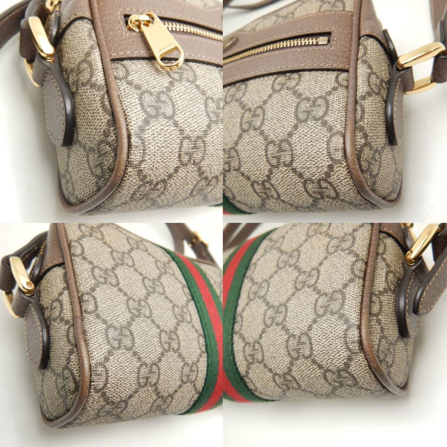 Gucci Beige Brown Gg Supreme Canvas Shoulder Bag