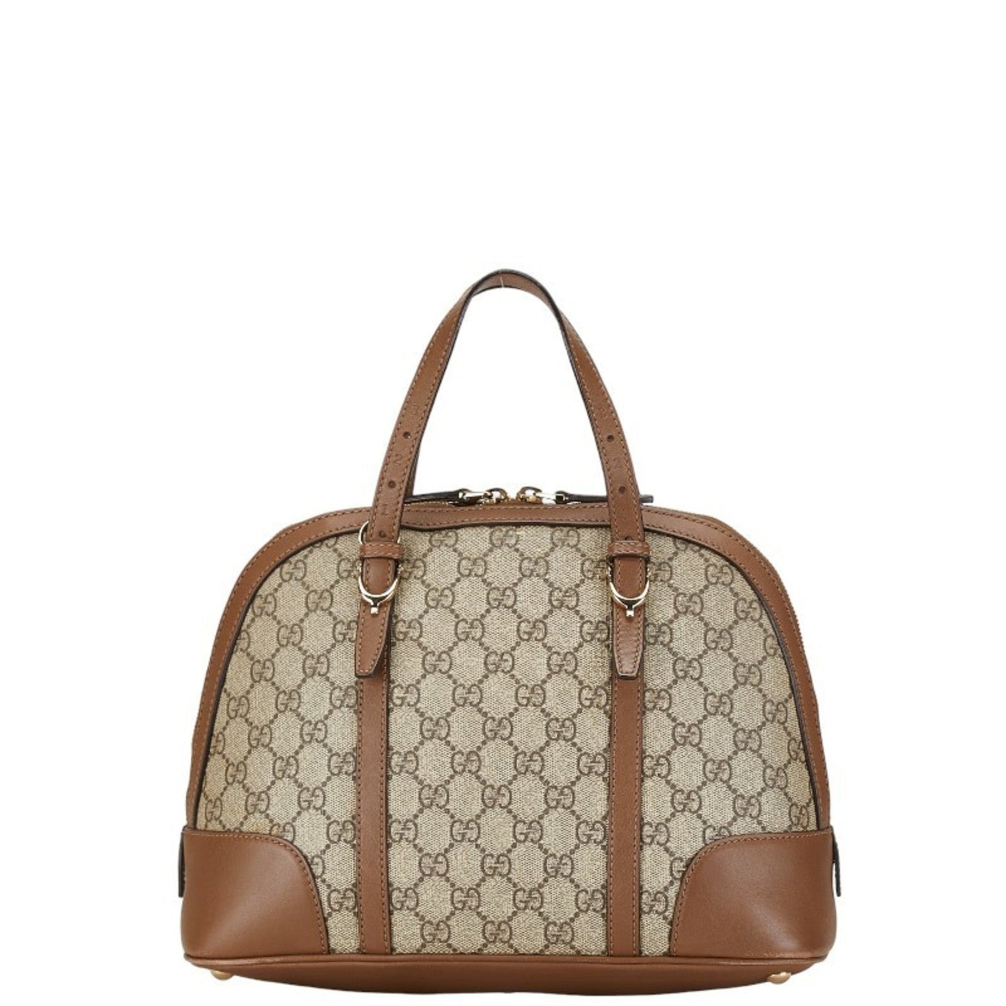 Gucci Beige Brown Pvc Leather Handbag Shoulder Bag