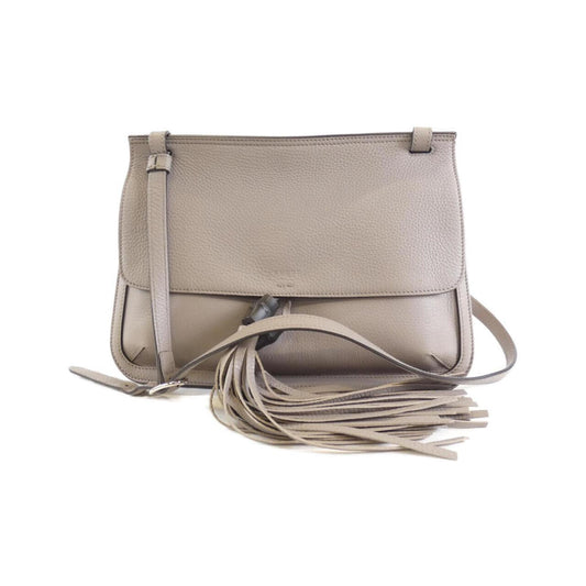 Gucci Light Gray Leather Shoulder Bag ()