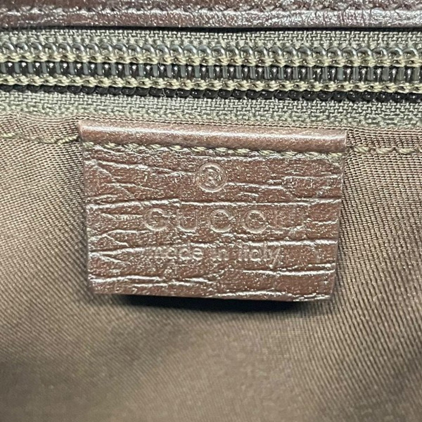 Gucci Brown Pvc Leather Tote Bag
