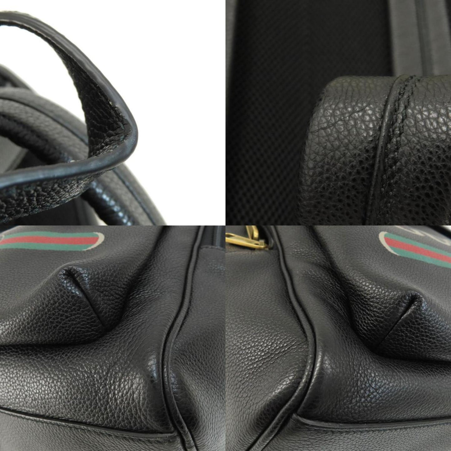 Gucci Black Leather Backpack