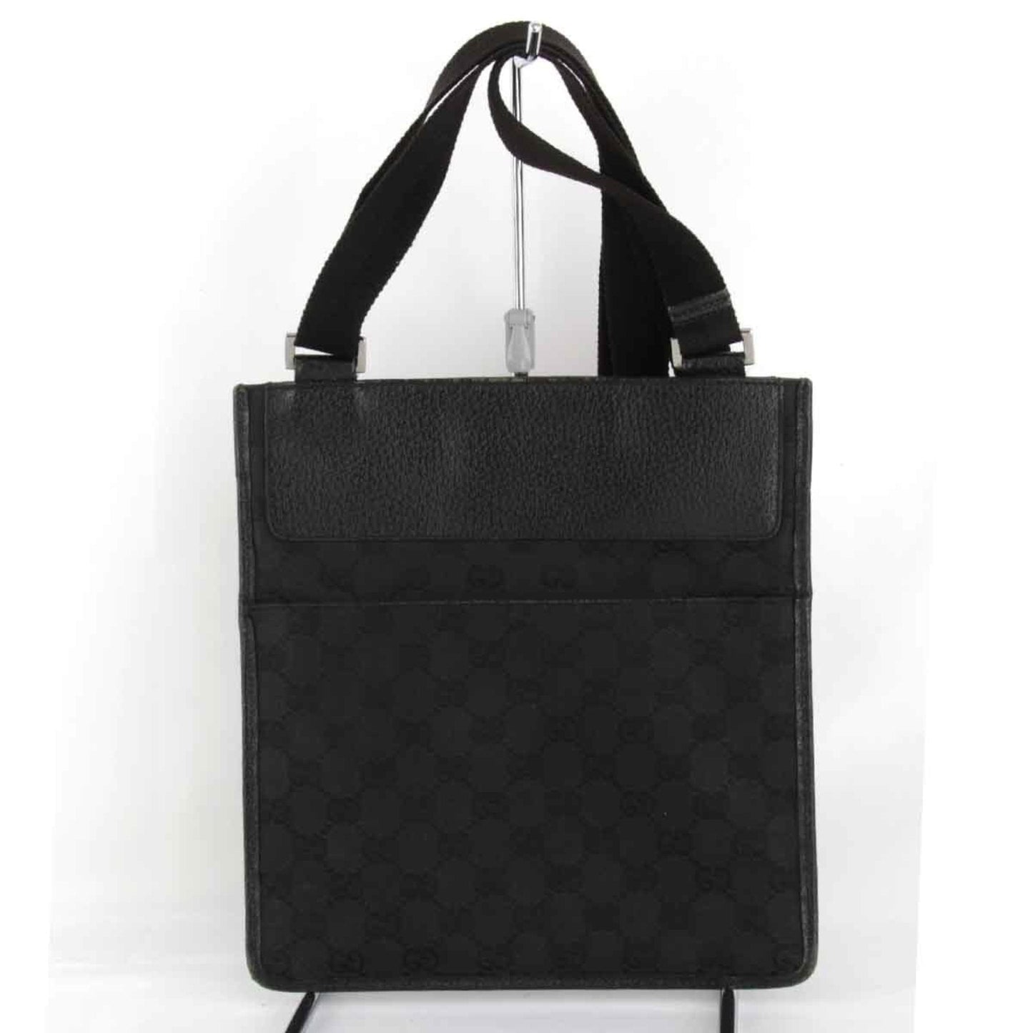 Gucci Gg Canvas Black Gg Canvas Shoulder Bag