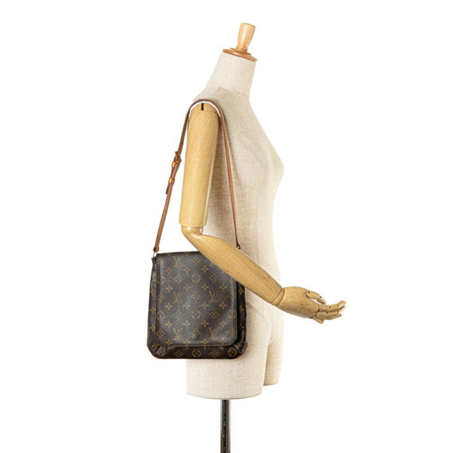 Louis Vuitton Brown Pvc Leather Shoulder Bag