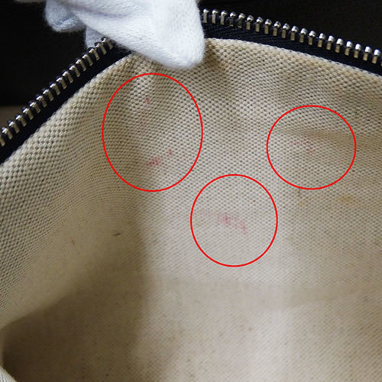 Gucci Ivory Navy Gg Supreme Tote Bag