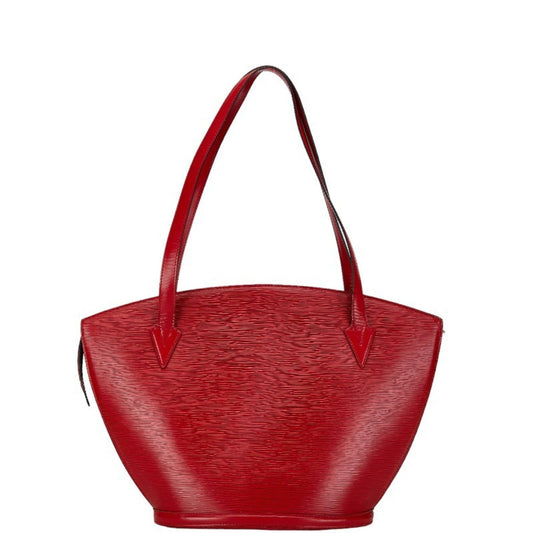 Louis Vuitton Castilian Red Leather Shoulder Bag Tote Bag ()