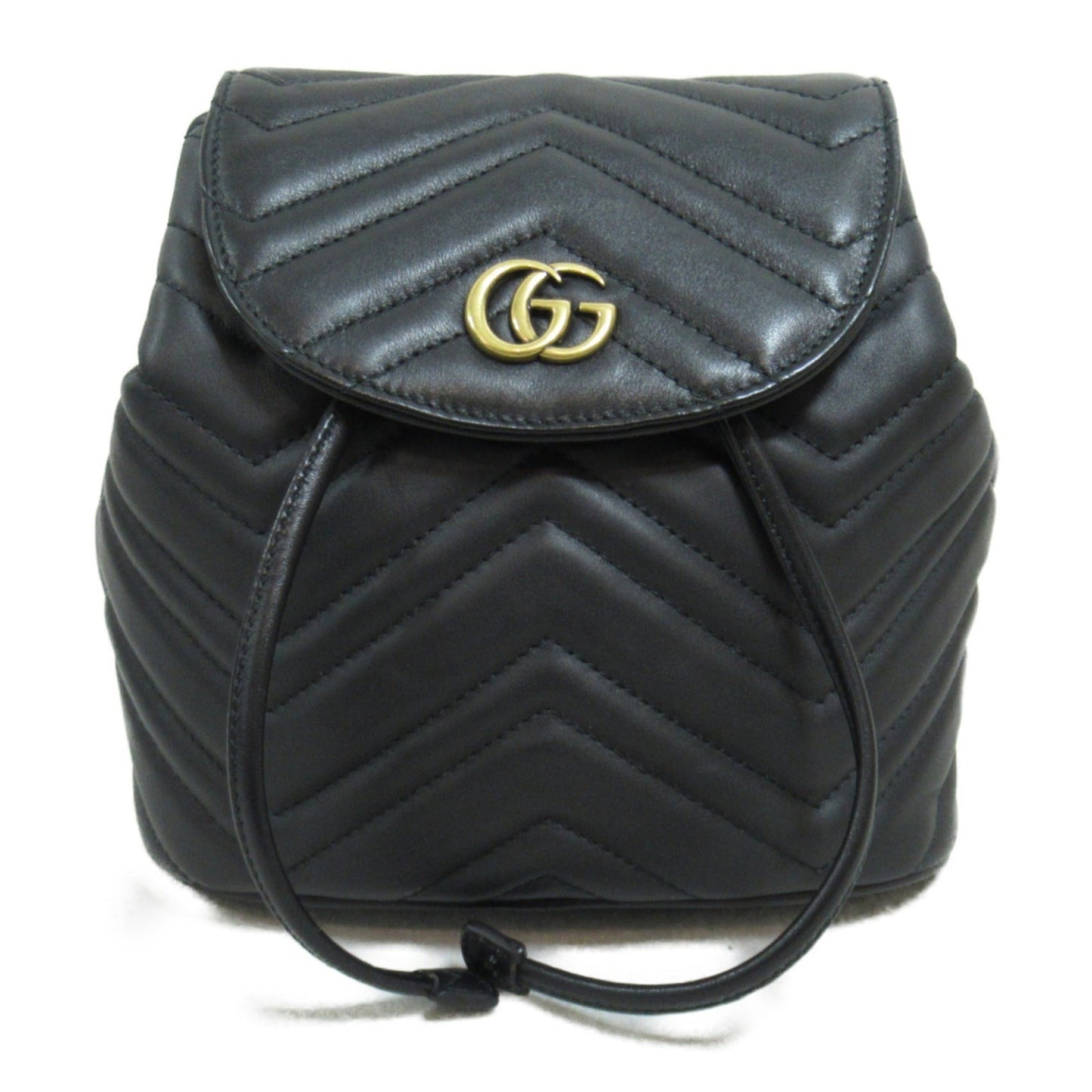 Gucci Black Leather Backpack