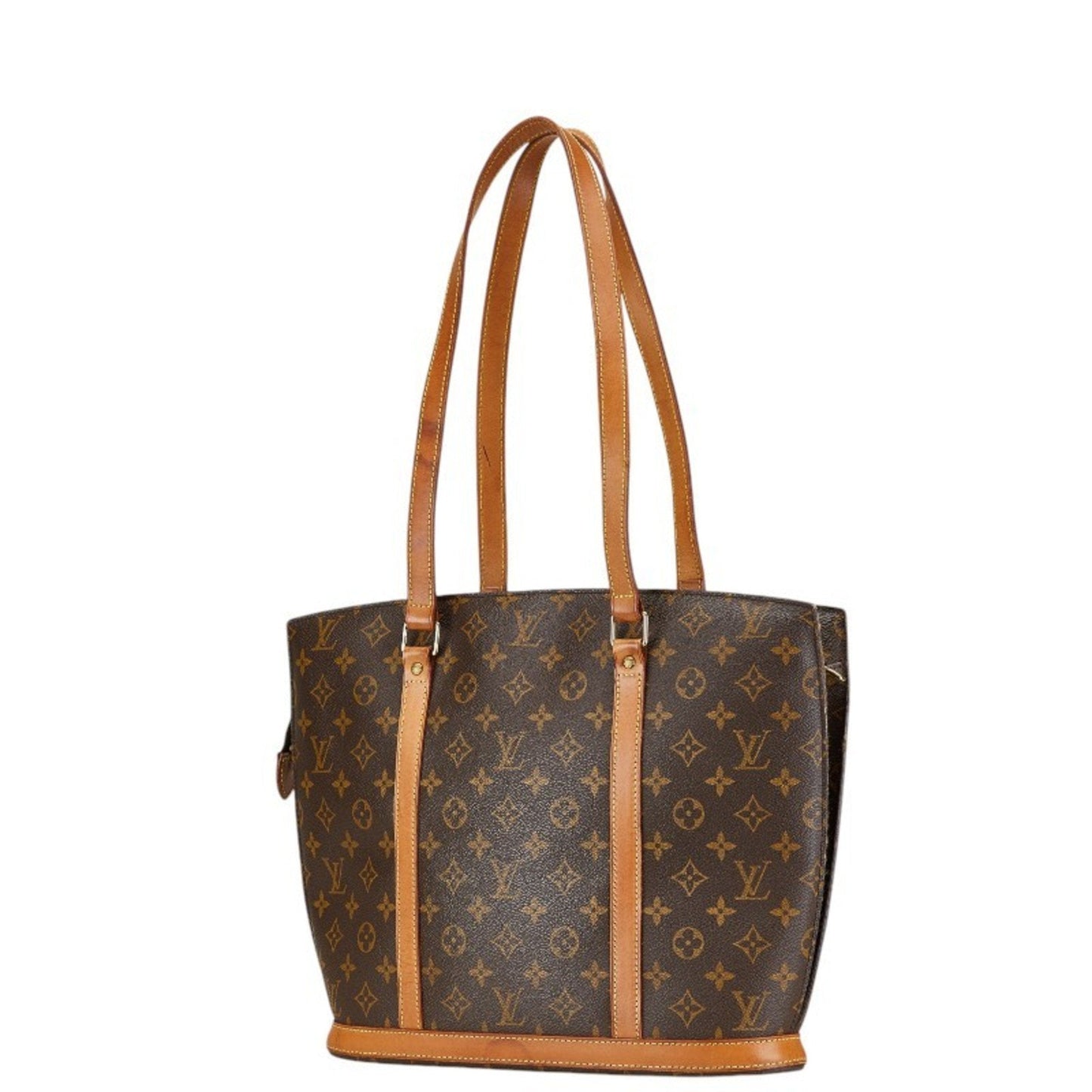 Louis Vuitton Brown Pvc Leather Shoulder Bag Tote Bag