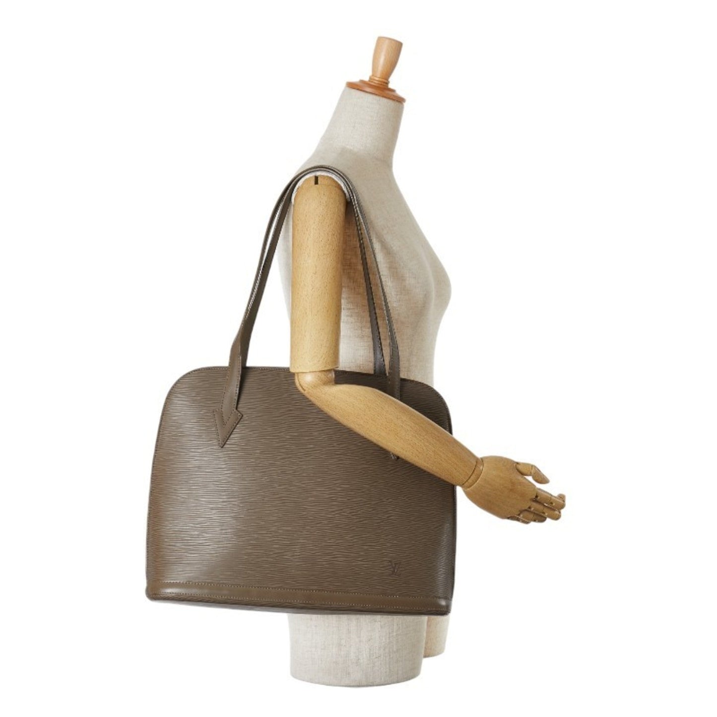 Louis Vuitton Epi Pepper (Poivre) Leather Shoulder Bag Tote Bag
