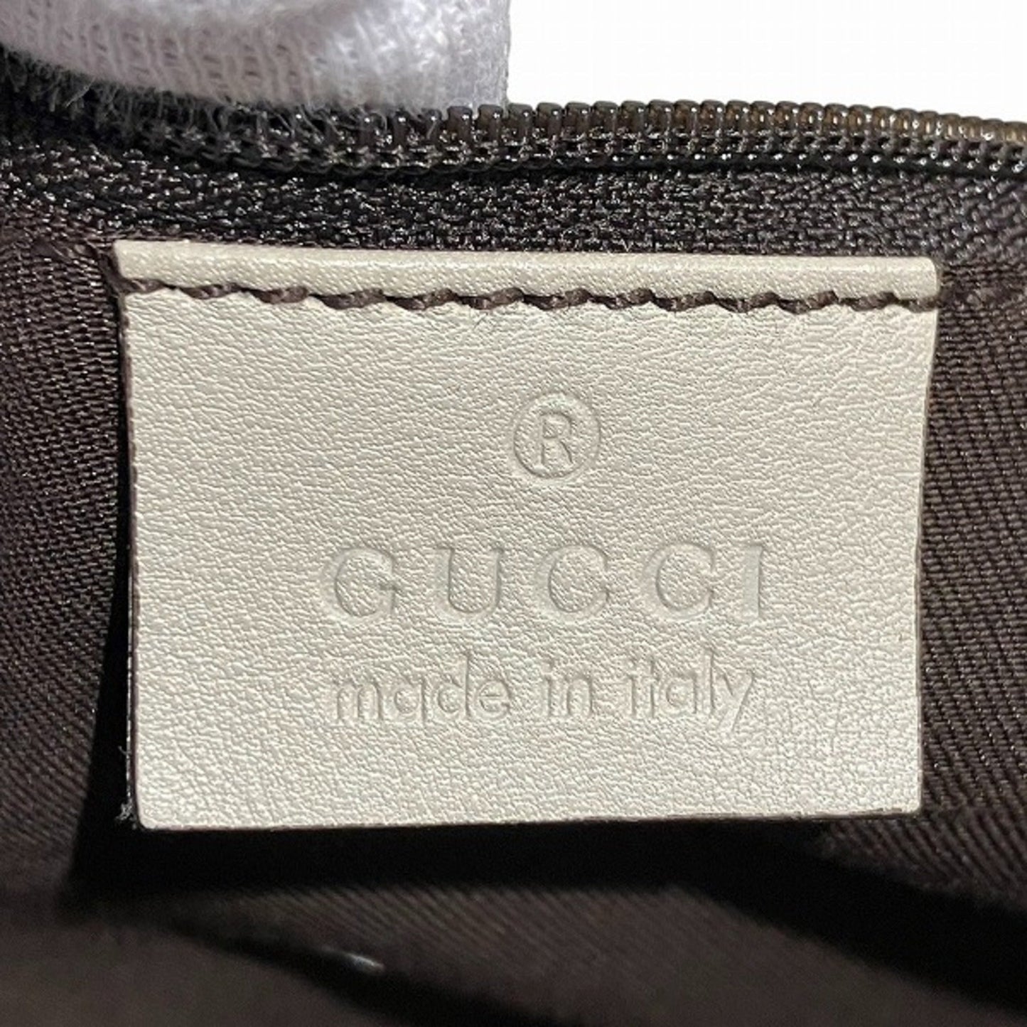 Gucci Beige Ivory Gg Canvas Leather Shoulder Bag Tote Bag