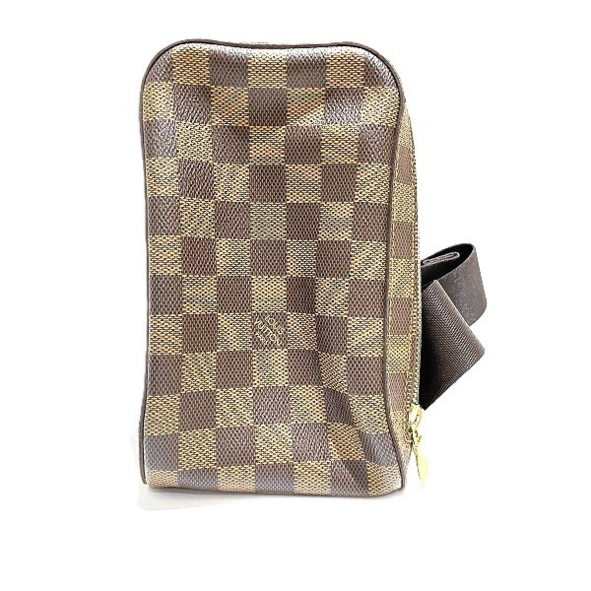 Louis Vuitton Damier Brown Damier Canvas Leather Shoulder Bag ()