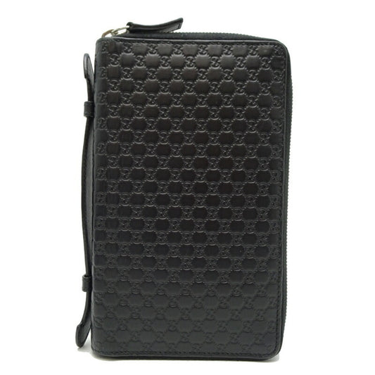 Gucci Black Leather Long Wallet (Bi-Fold) ()