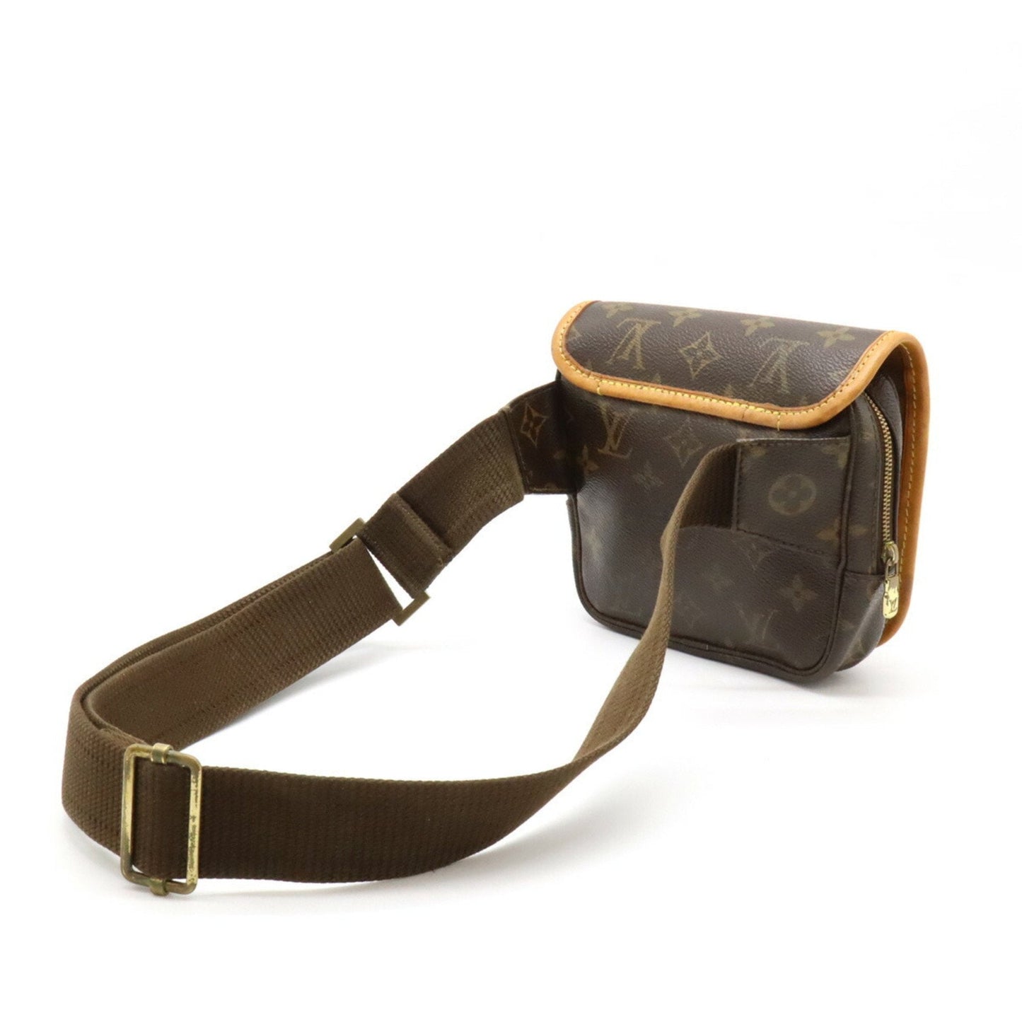 Louis Vuitton Brown Monogram Leather Shoulder Bag Sling Bag