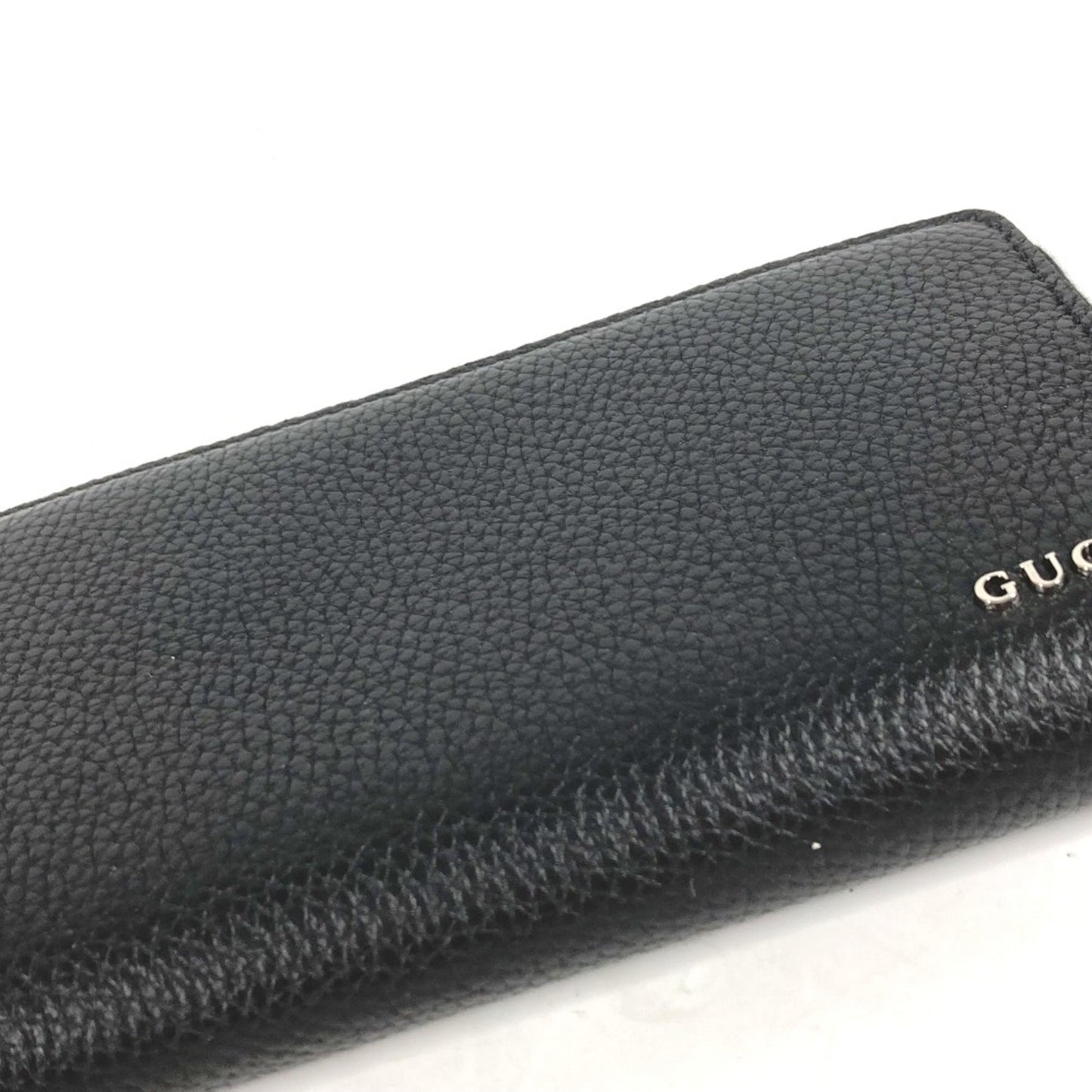 Gucci Black Leather Long Wallet (Bi-Fold)