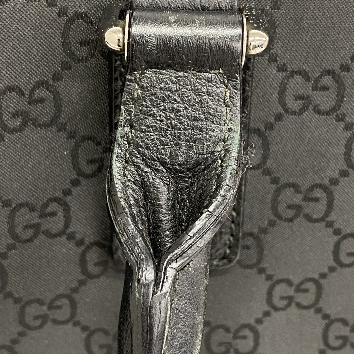 Gucci Black Nylon Tote Bag