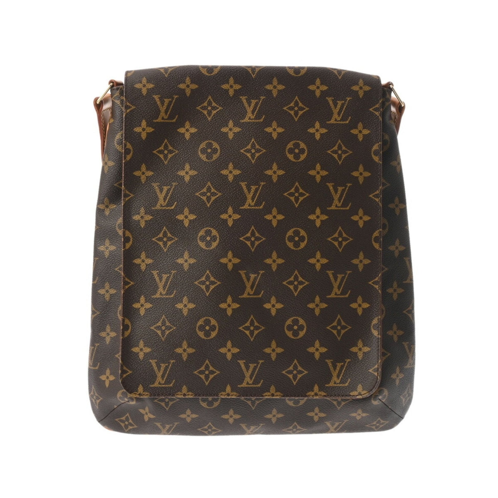 Louis Vuitton Brown Monogram Canvas Shoulder Bag ()