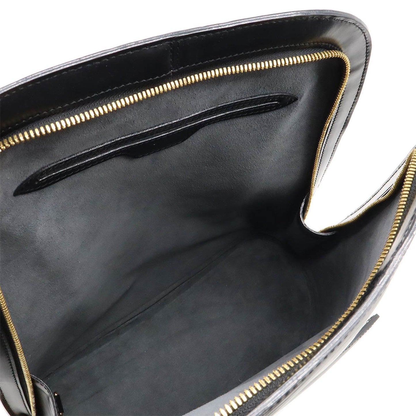 Louis Vuitton Black Noir Leather Backpack Shoulder Bag