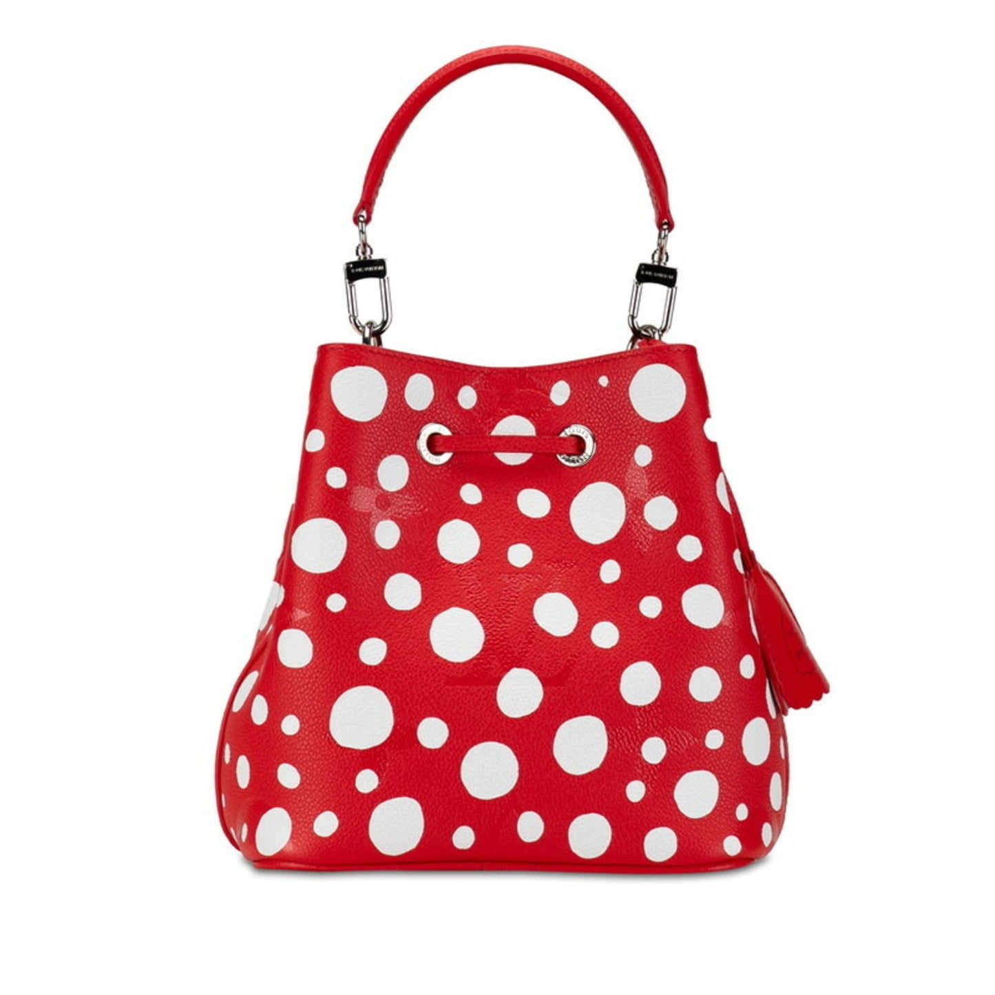 Louis Vuitton Red Color White Leather Handbag Shoulder Bag