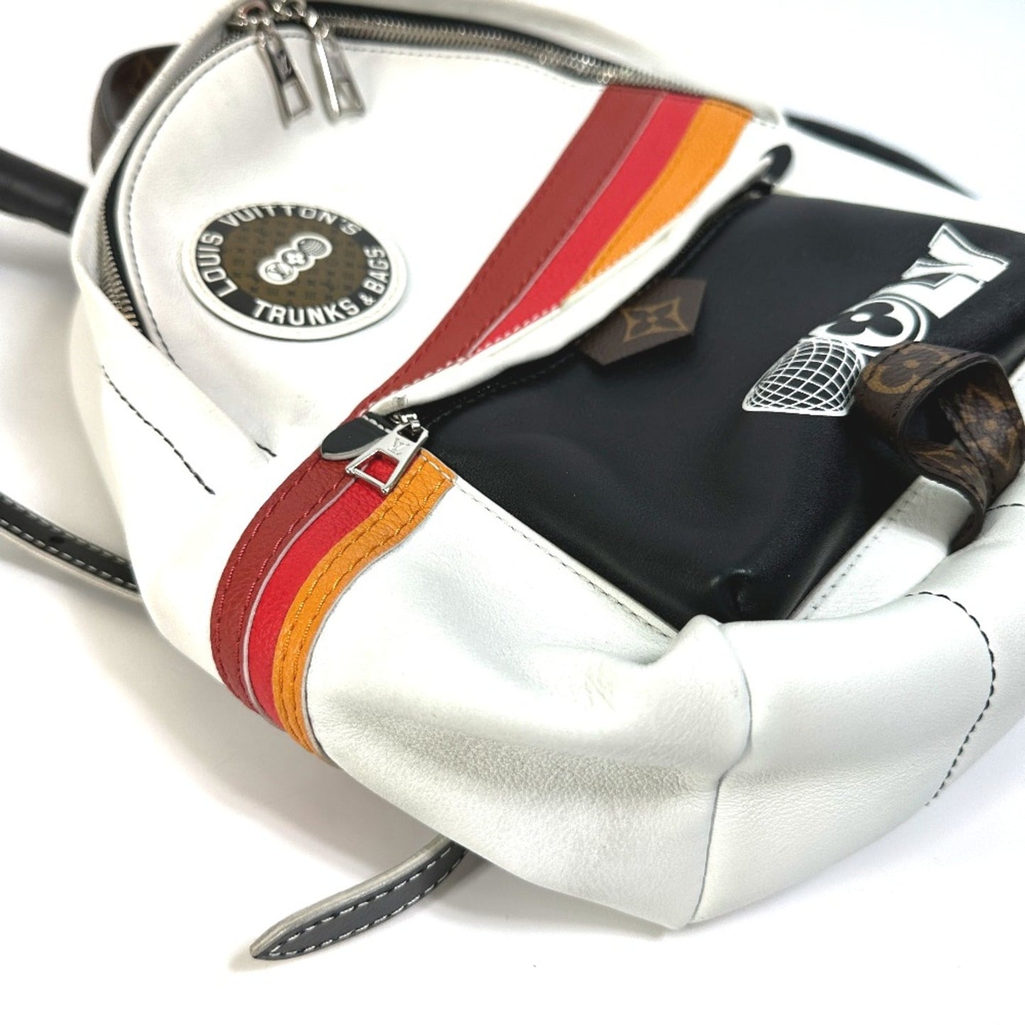 Louis Vuitton White Leather Backpack