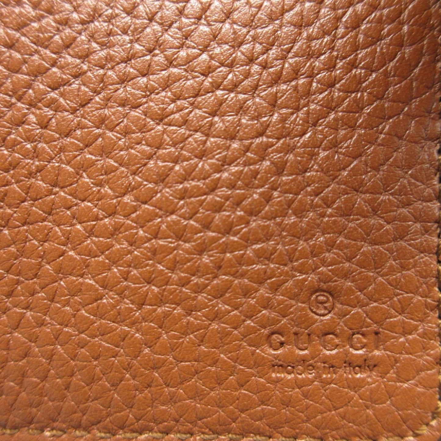 Gucci Bamboo Brown Leather Wallet (Bi-Fold)